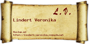 Lindert Veronika névjegykártya